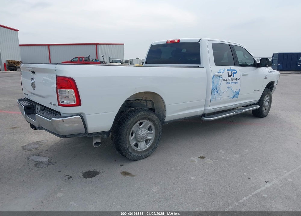 2022 RAM 2500 BIG HORN 4X4 8' BOX VIN: 3C6UR5JL3NG120866