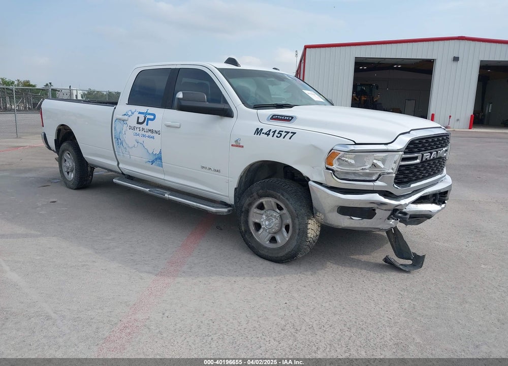 2022 RAM 2500 BIG HORN 4X4 8' BOX VIN: 3C6UR5JL3NG120866