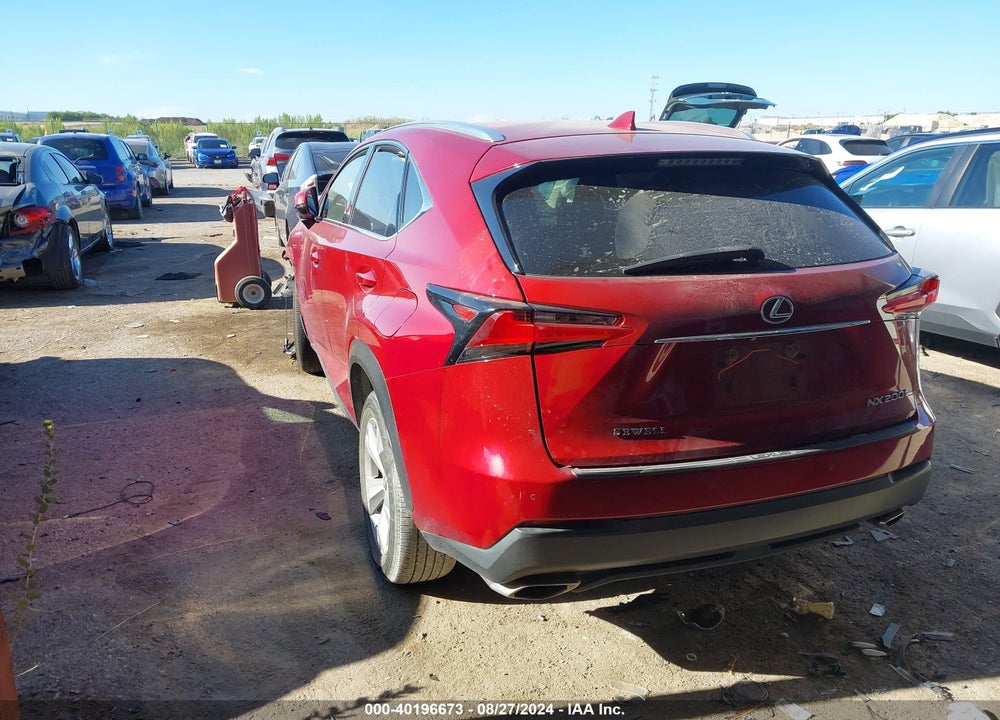 2017 LEXUS NX 200T VIN: JTJYARBZ7H2075887