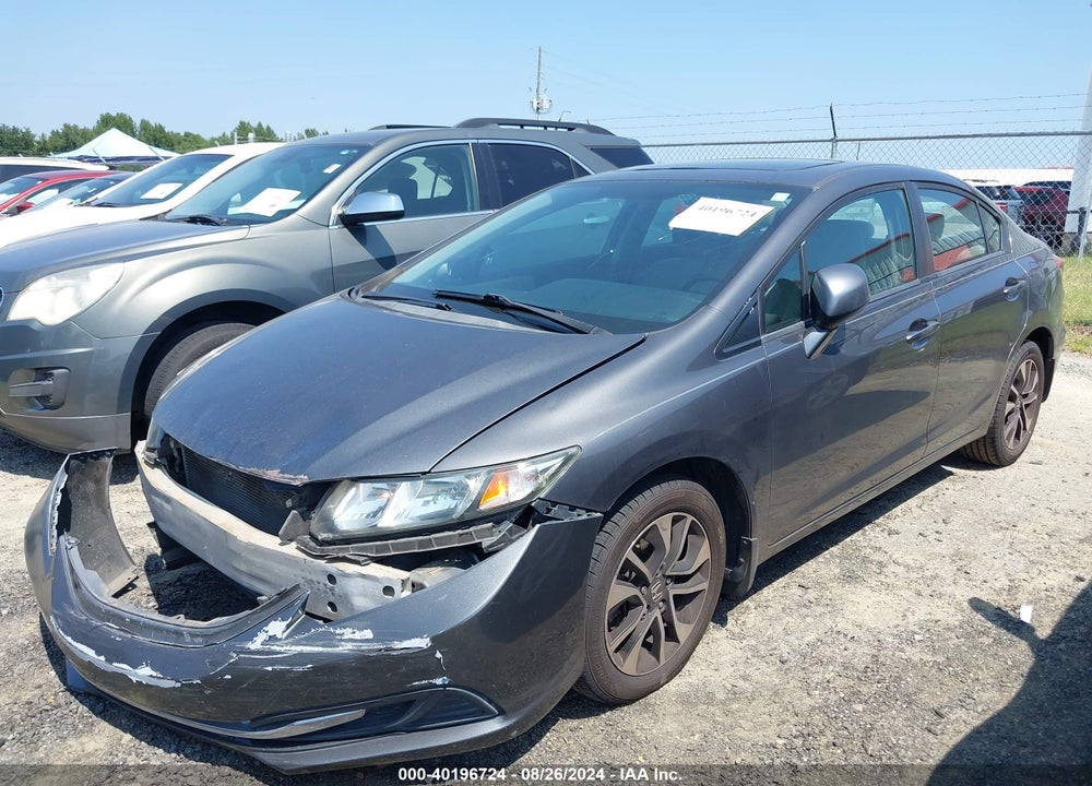 2013 HONDA CIVIC EX VIN: 2HGFB2F87DH543989