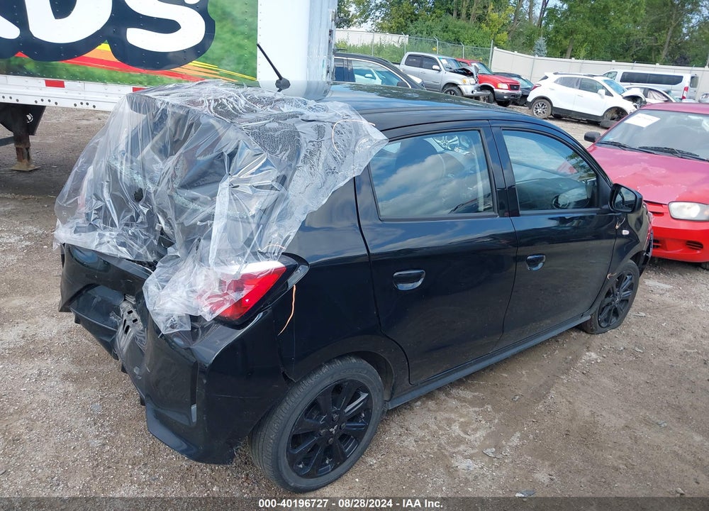 2022 MITSUBISHI MIRAGE BLACK EDITION VIN: ML32AWHJ6NH002420