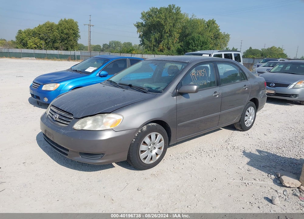 2004 TOYOTA COROLLA LE VIN: 2T1BR38E14C173909