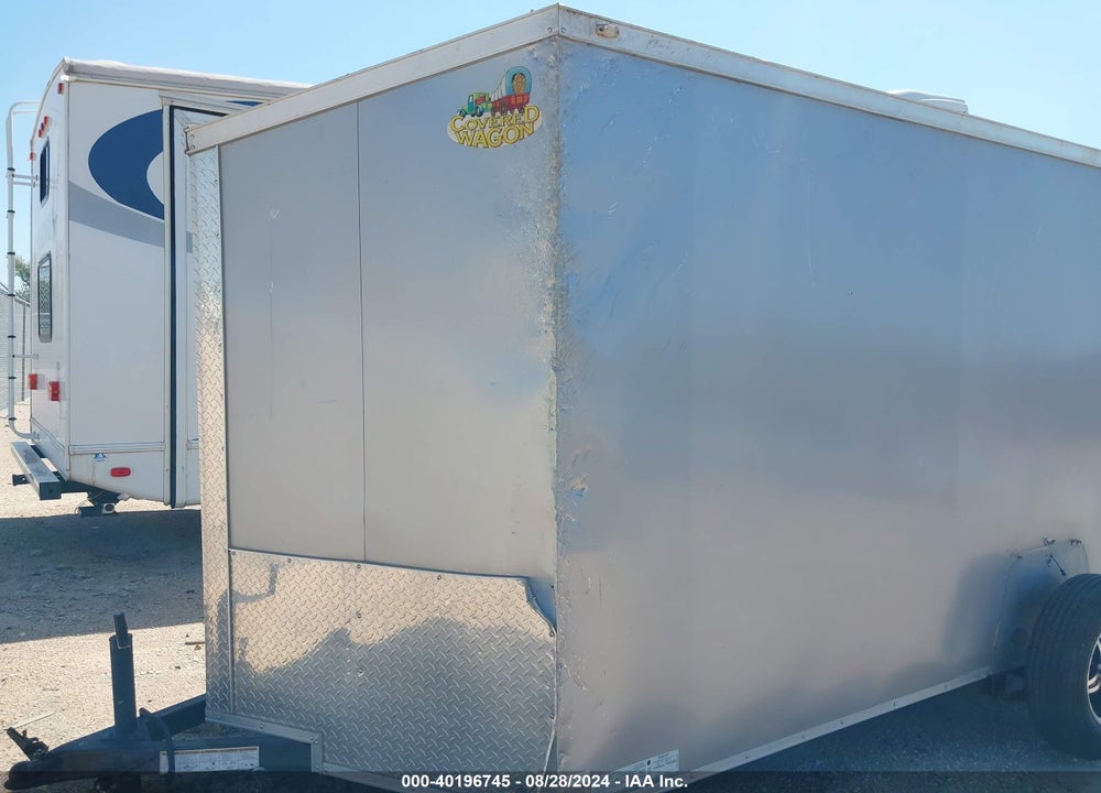 2017 COVERED WAGON CARGO TRAILER 12' VIN: 53FBE1215HF026706