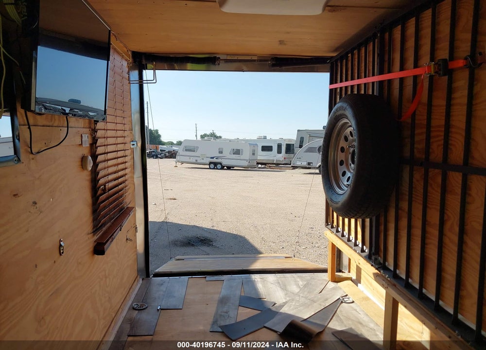2017 COVERED WAGON CARGO TRAILER 12' VIN: 53FBE1215HF026706
