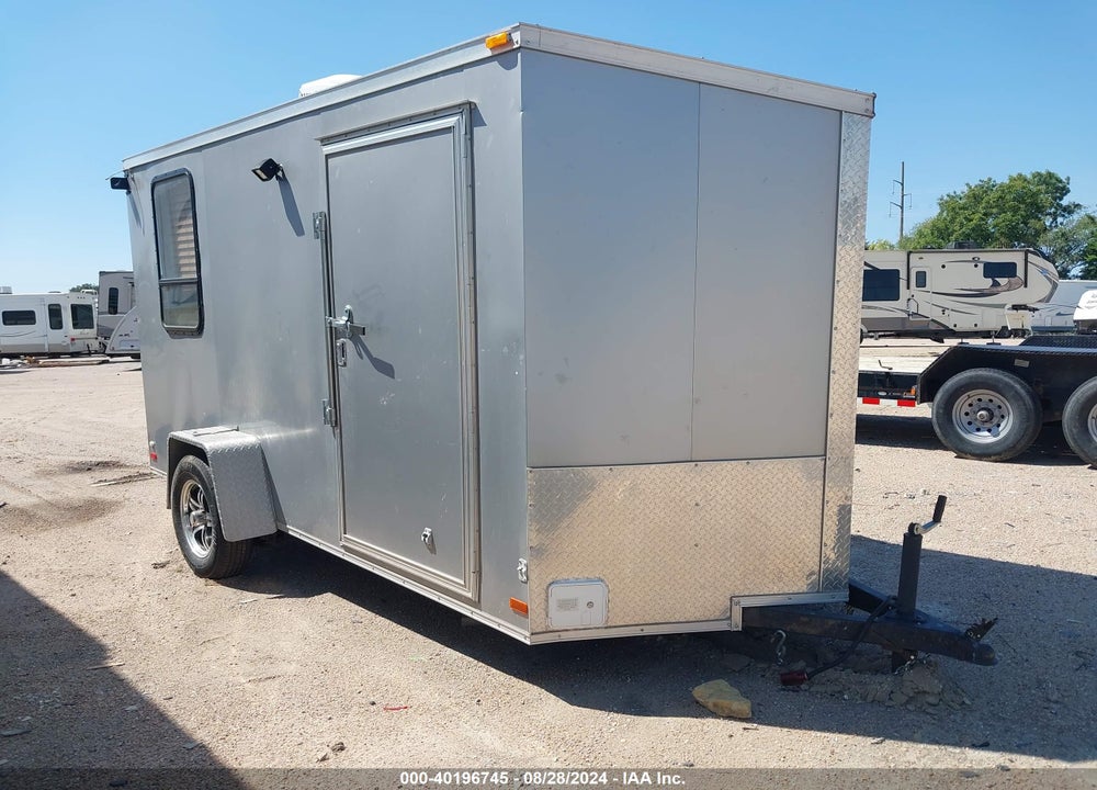 2017 COVERED WAGON CARGO TRAILER 12' VIN: 53FBE1215HF026706
