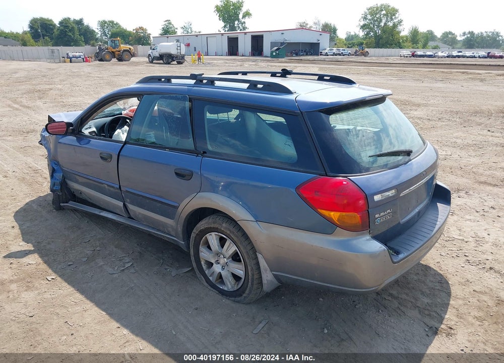 2005 SUBARU OUTBACK 2.5I VIN: 4S4BP61C456379133