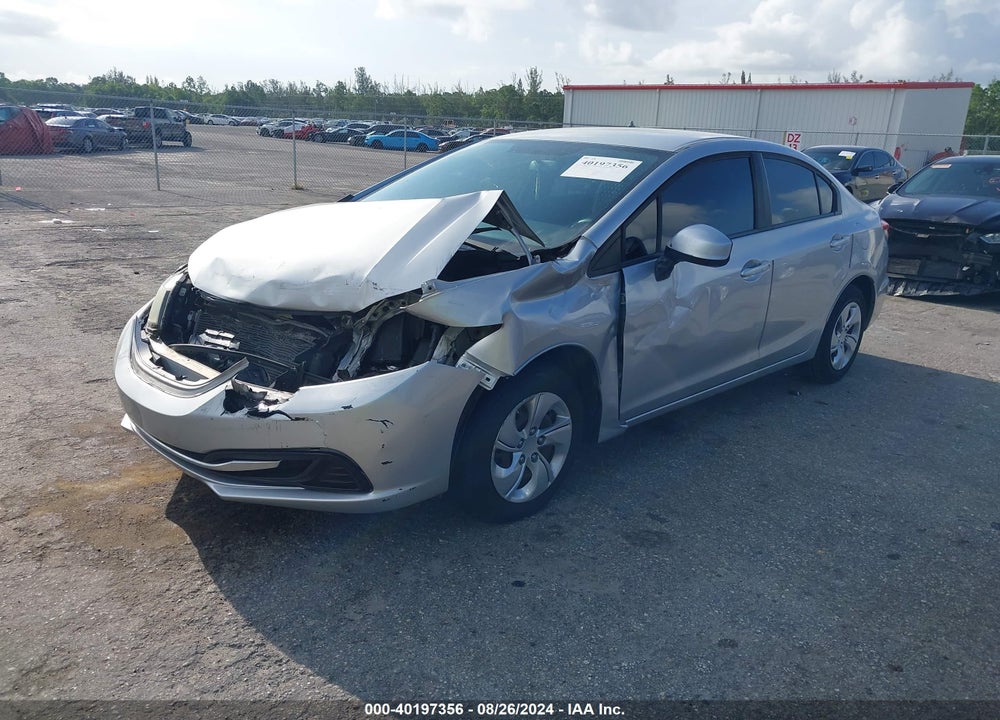 2013 HONDA CIVIC LX VIN: 19XFB2F50DE037730