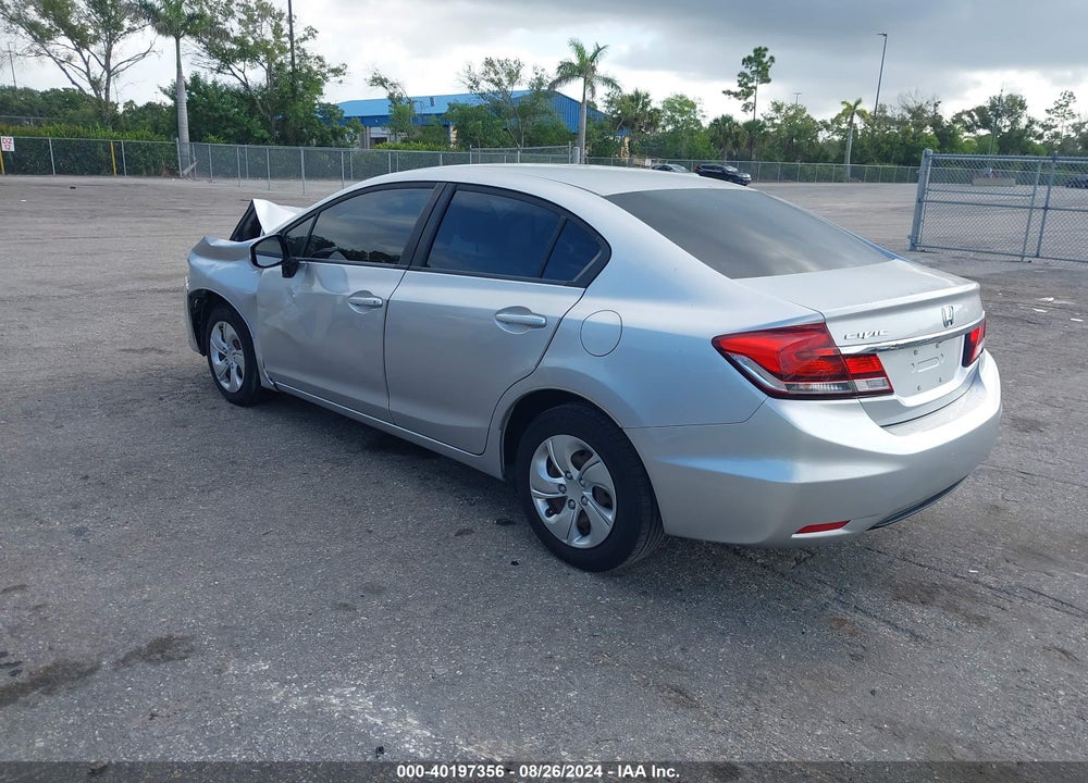2013 HONDA CIVIC LX VIN: 19XFB2F50DE037730