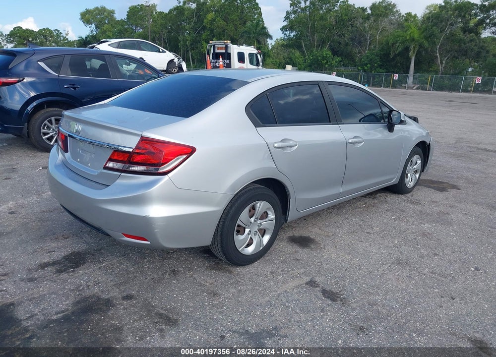 2013 HONDA CIVIC LX VIN: 19XFB2F50DE037730