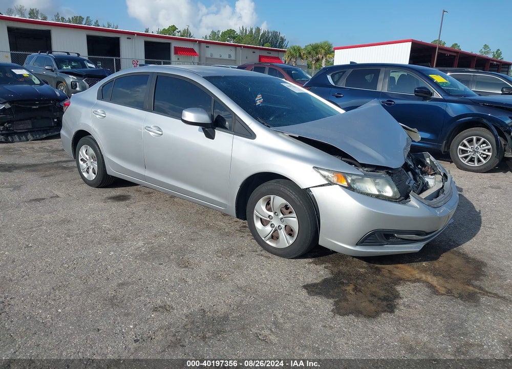 2013 HONDA CIVIC LX VIN: 19XFB2F50DE037730