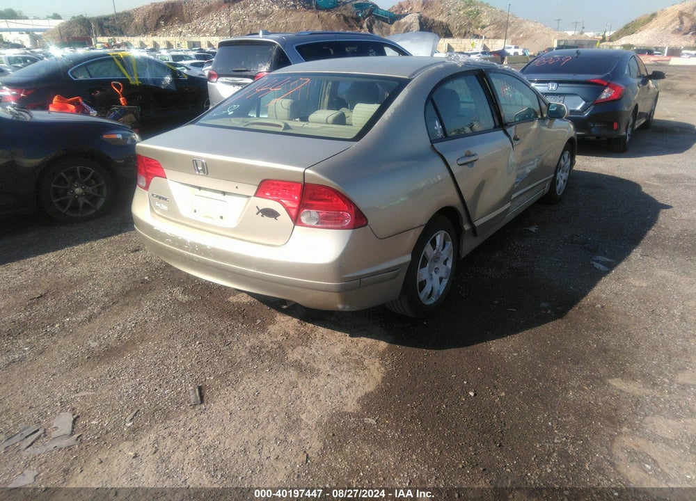 2008 HONDA CIVIC SDN LX VIN: 1HGFA165X8L091676