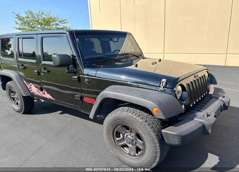 2017 JEEP WRANGLER UNLIMITED SPORT 4X4 VIN: 1C4BJWDG1HL590266