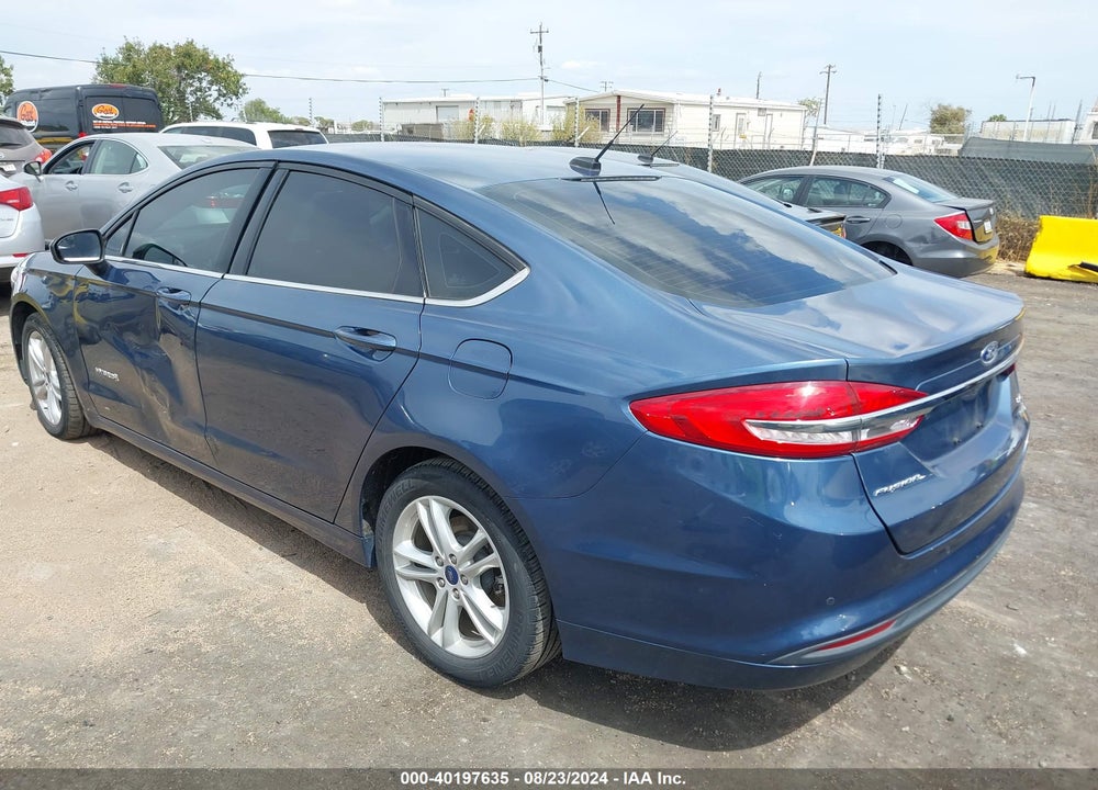 2018 FORD FUSION HYBRID SE VIN: 3FA6P0LU3JR233155