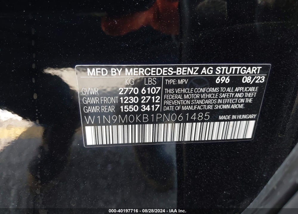 2023 MERCEDES-BENZ EQB 300 SUV 4MATIC VIN: W1N9M0KB1PN061485