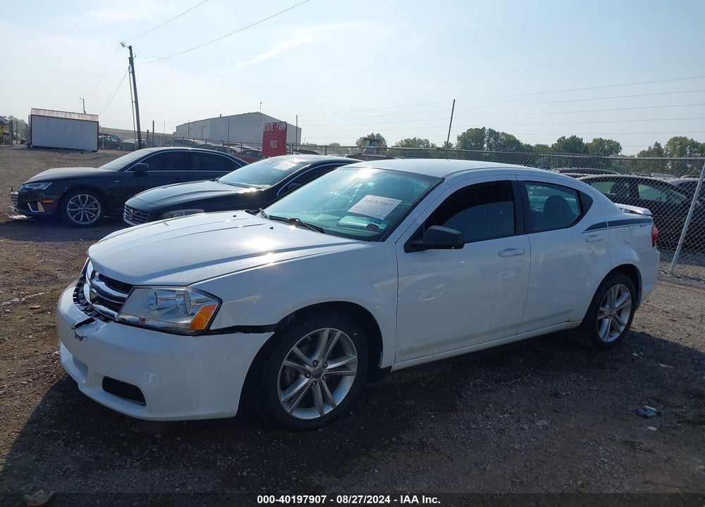 2012 DODGE AVENGER SE VIN: 1C3CDZAG0CN255860