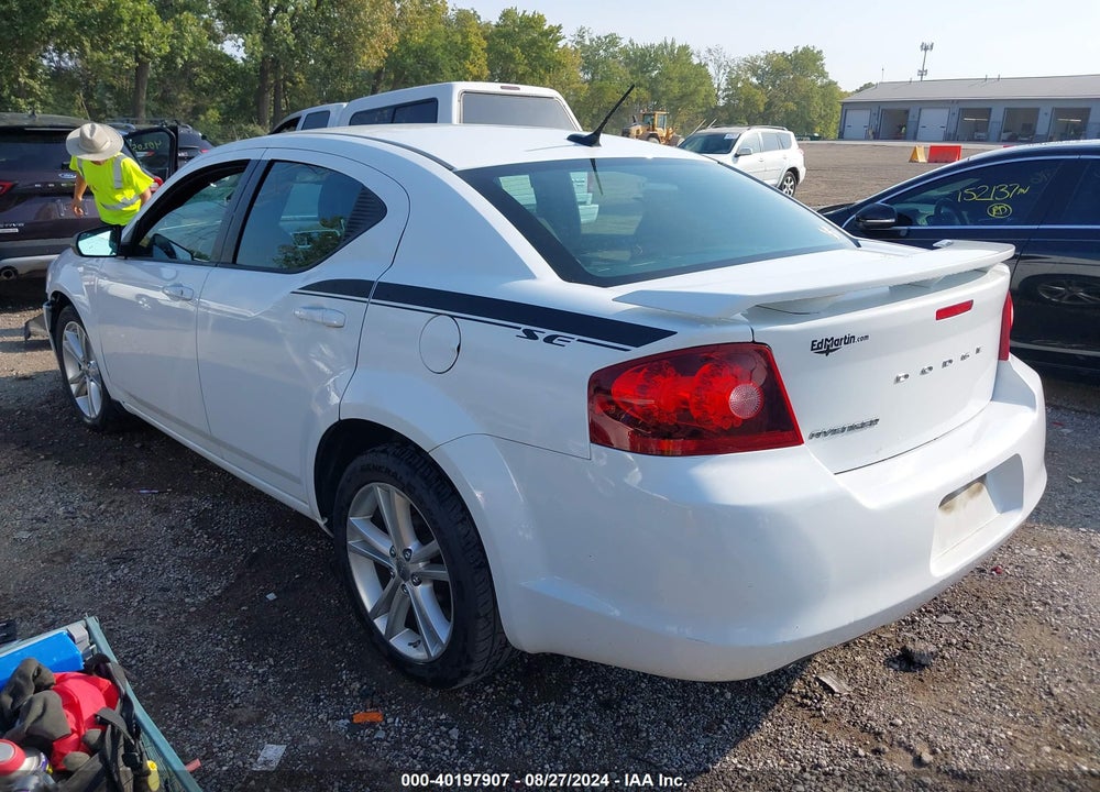 2012 DODGE AVENGER SE VIN: 1C3CDZAG0CN255860