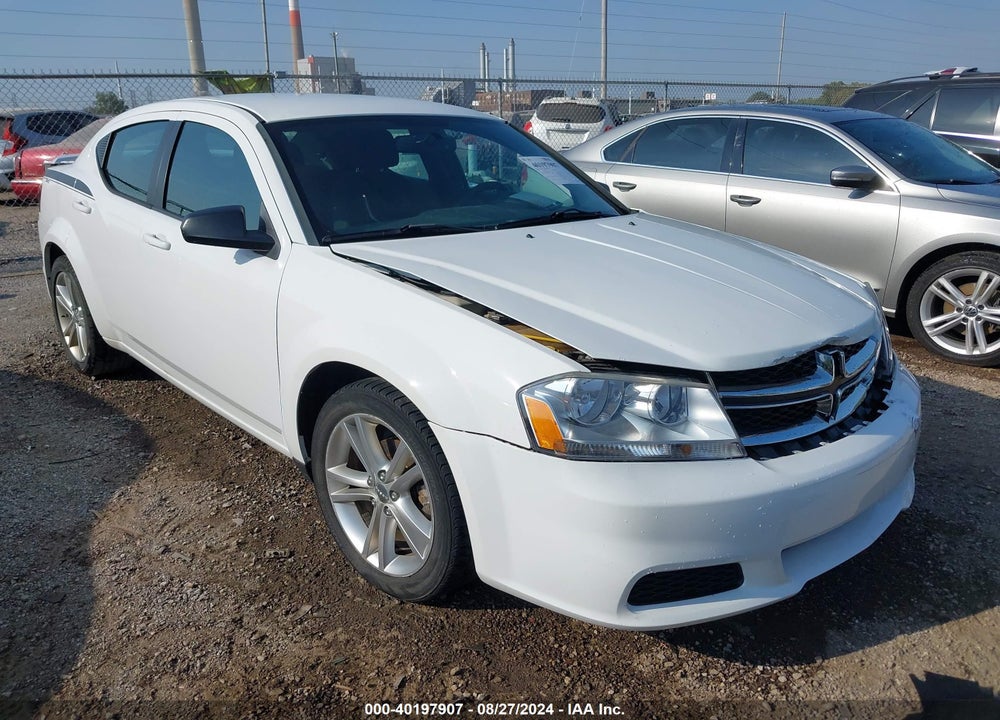 2012 DODGE AVENGER SE VIN: 1C3CDZAG0CN255860