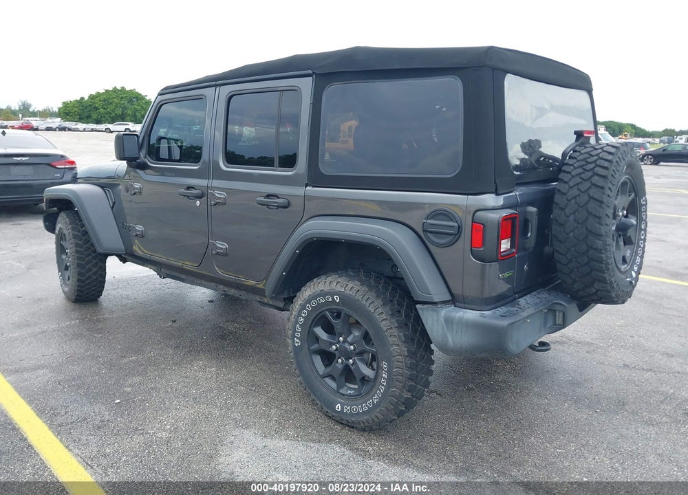 2022 ANGLER JEEP WR UNLIMITED WILLYS 4X4 VIN: 1C4HJXDM9NW129753