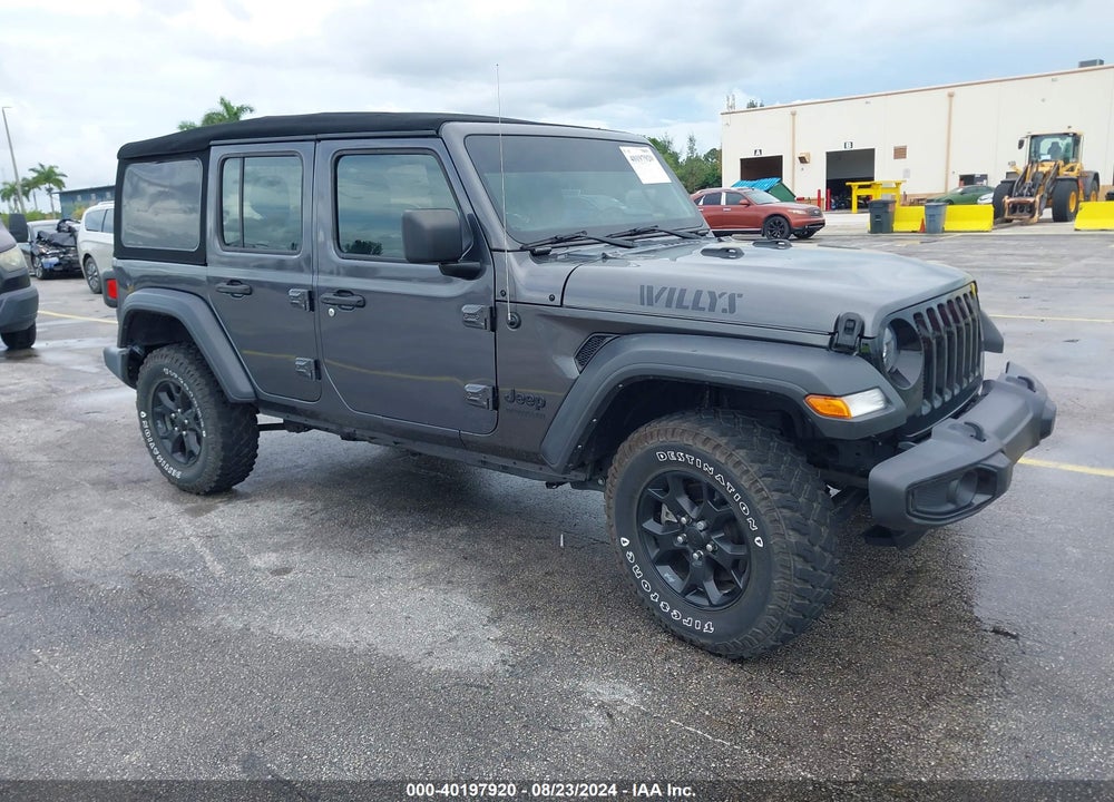 2022 ANGLER JEEP WR UNLIMITED WILLYS 4X4 VIN: 1C4HJXDM9NW129753