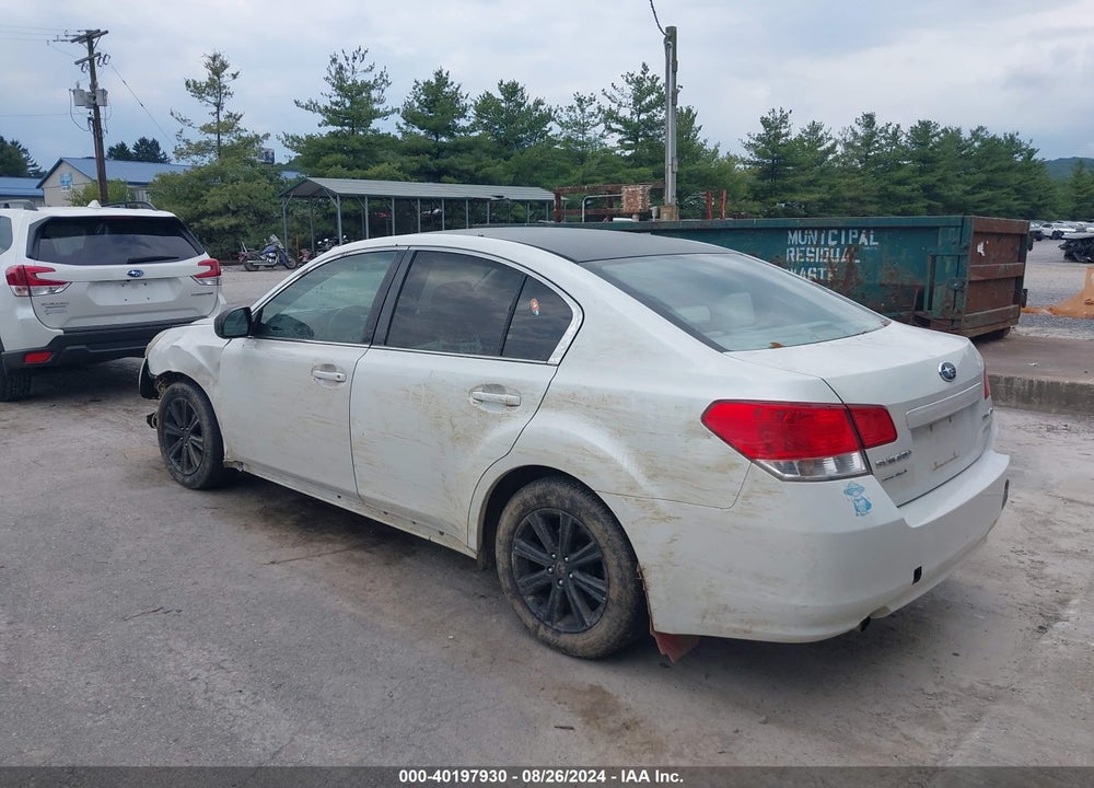 2012 SUBARU LEGACY 2.5I VIN: 4S3BMBA64C3035929
