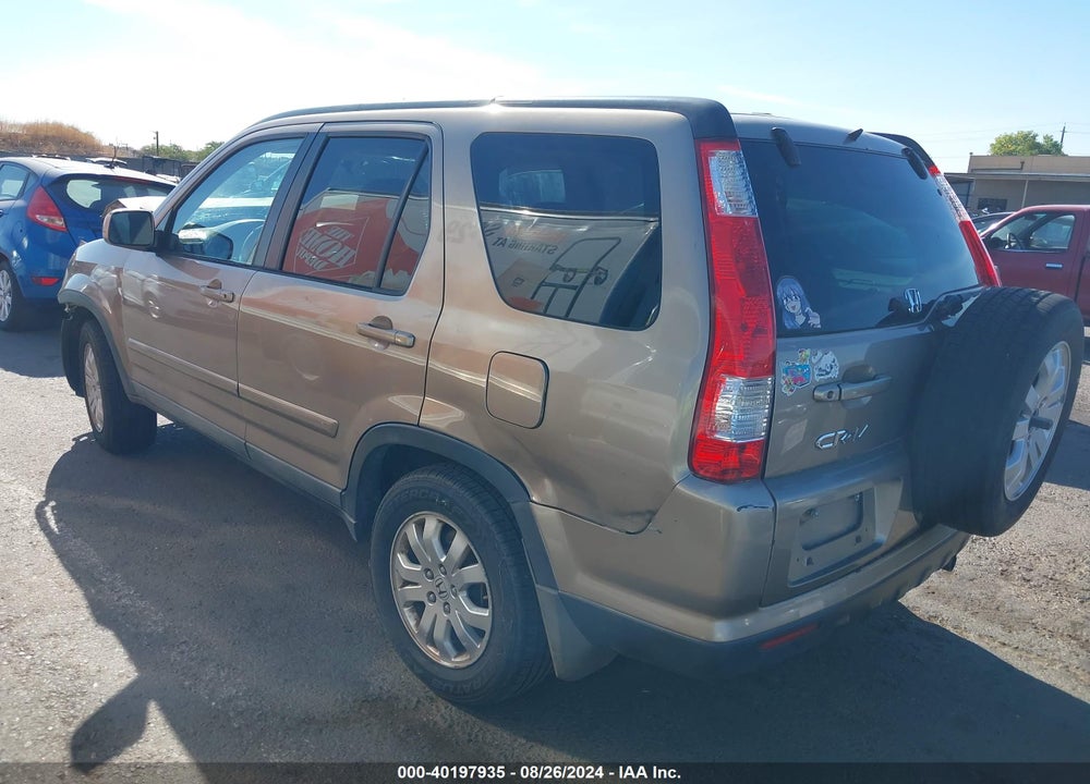 2005 HONDA CR-V SE VIN: SHSRD78925U318713