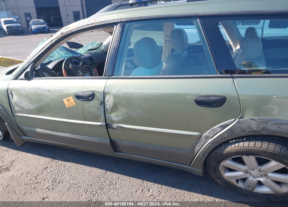2006 SUBARU OUTBACK 2.5I VIN: 4S4BP61C567322810