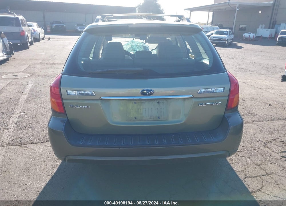 2006 SUBARU OUTBACK 2.5I VIN: 4S4BP61C567322810
