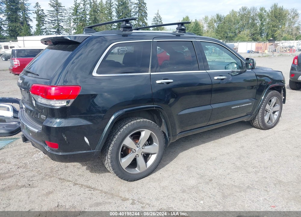 2014 JEEP GRAND CHEROKEE OVERLAND VIN: 1C4RJFCG4EC196465