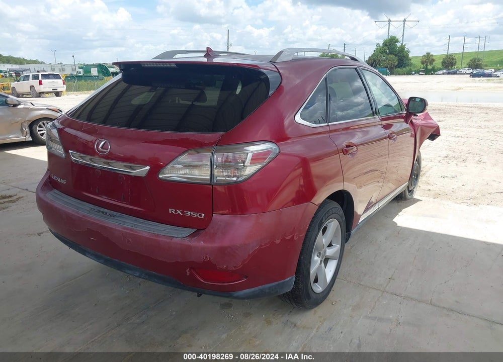2010 LEXUS RX 350 VIN: 2T2BK1BA6AC062939