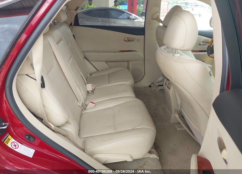 2010 LEXUS RX 350 VIN: 2T2BK1BA6AC062939