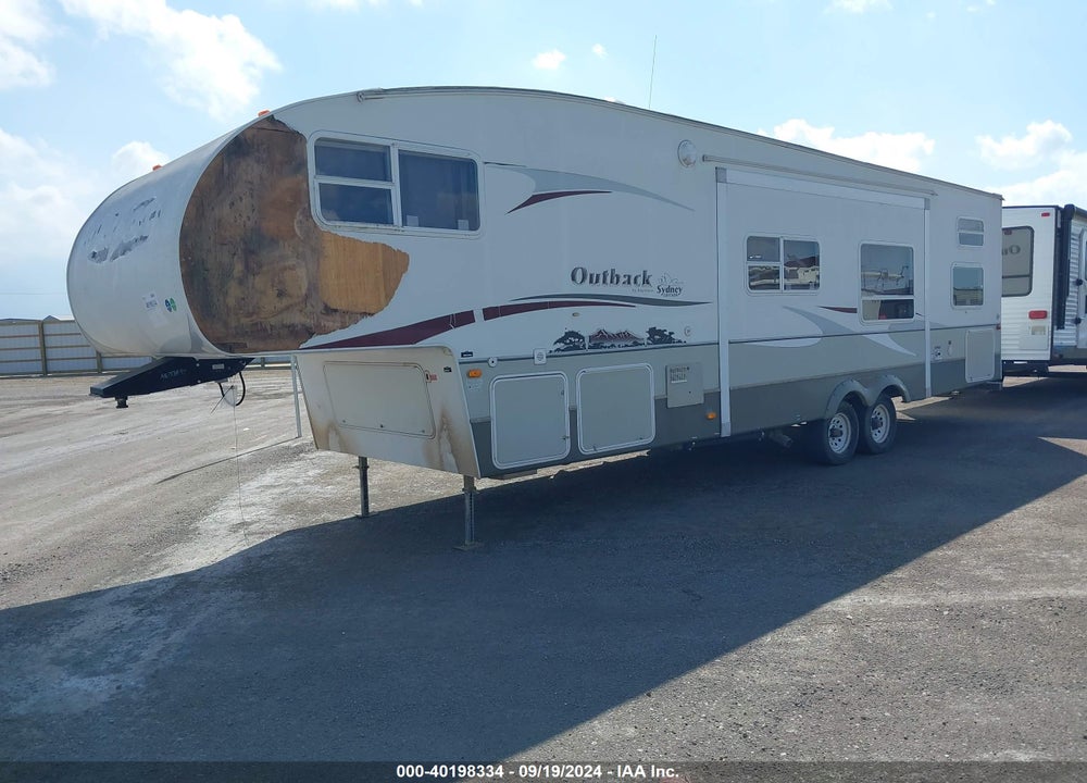 2007 KEYSTONE OUTBACK 5TH WHEEL TRAVEL TRAILER VIN: 4YDF31F237S632681
