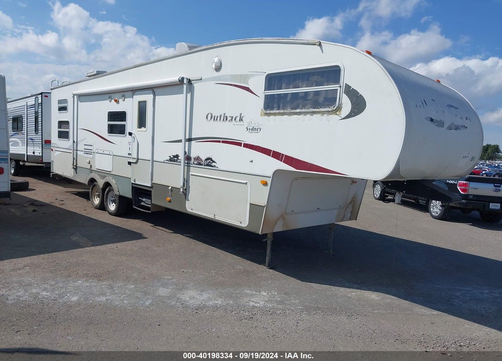 2007 KEYSTONE OUTBACK 5TH WHEEL TRAVEL TRAILER VIN: 4YDF31F237S632681