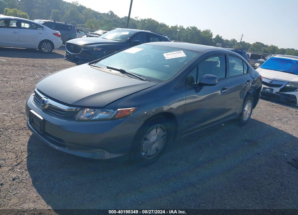 2012 HONDA CIVIC HF VIN: 2HGFB2F66CH522032