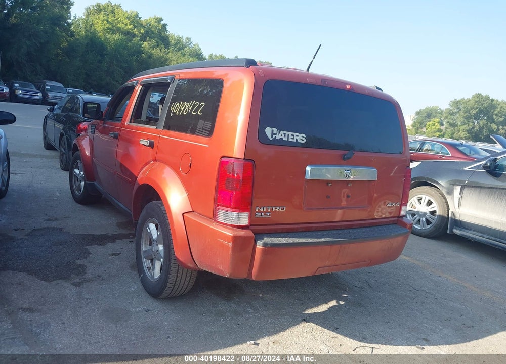 2008 DODGE NITRO SLT/RT VIN: 1D8GU58K28W220028