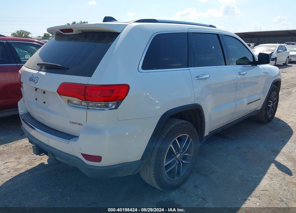 2017 JEEP GRAND CHEROKEE LIMITED 4X4 VIN: 1C4RJFBG6HC617821