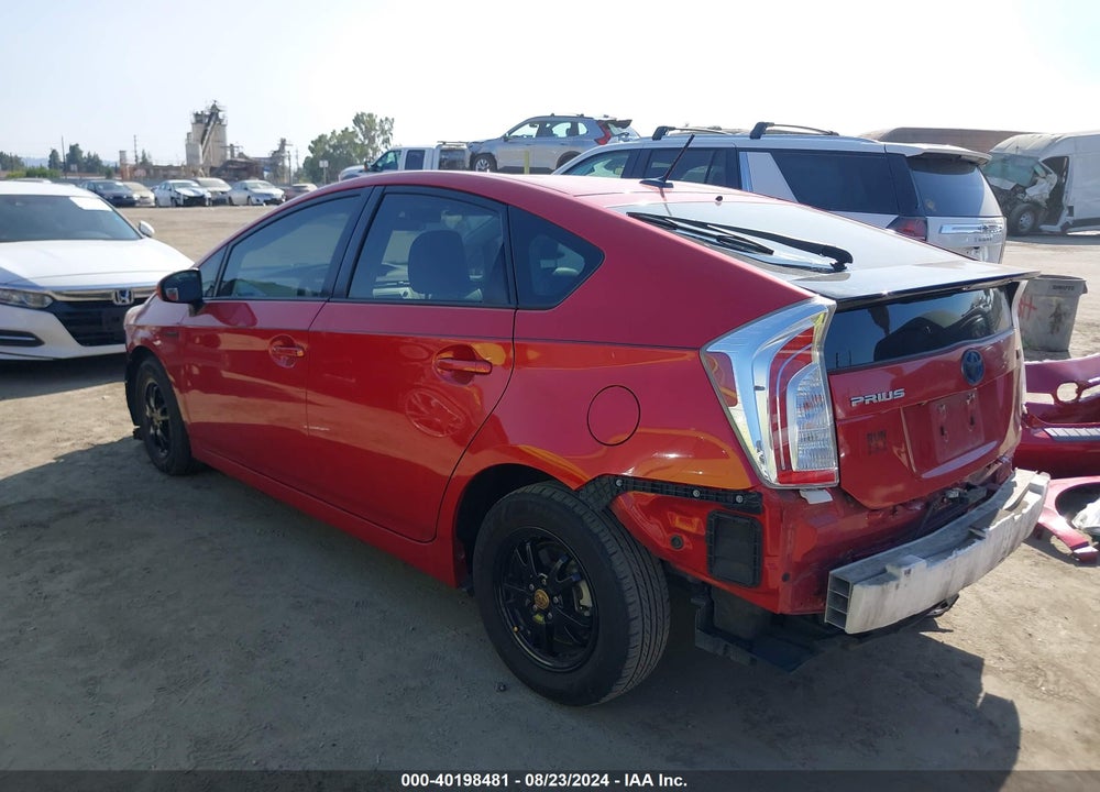 2013 TOYOTA PRIUS THREE VIN: JTDKN3DU1D0343995