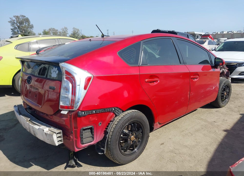 2013 TOYOTA PRIUS THREE VIN: JTDKN3DU1D0343995