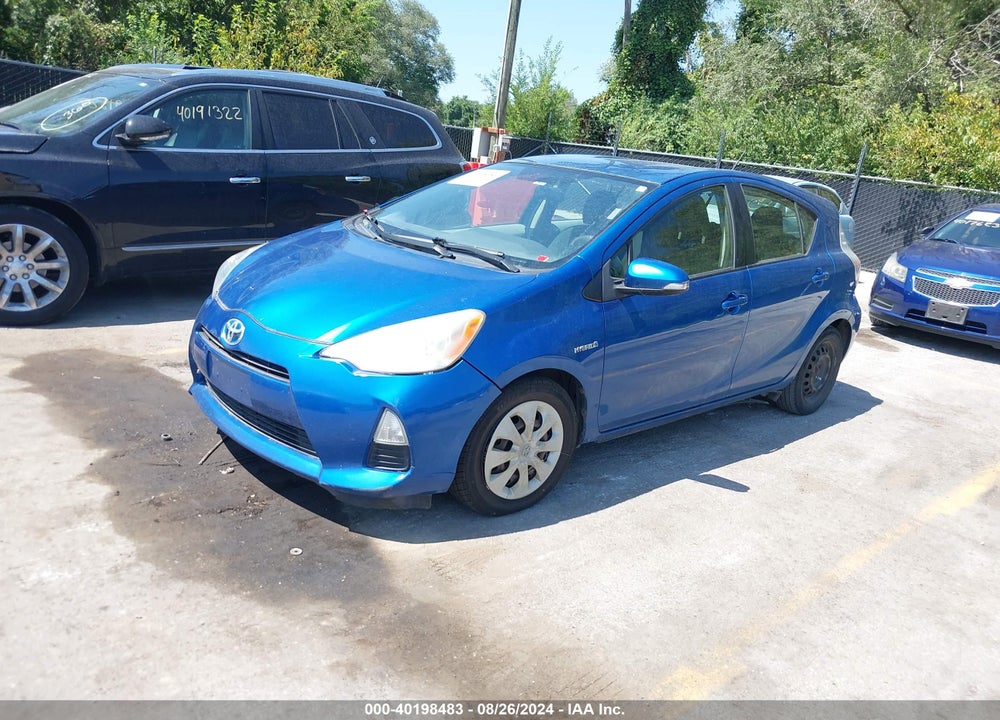 2013 TOYOTA PRIUS C TWO VIN: JTDKDTB39D1031866