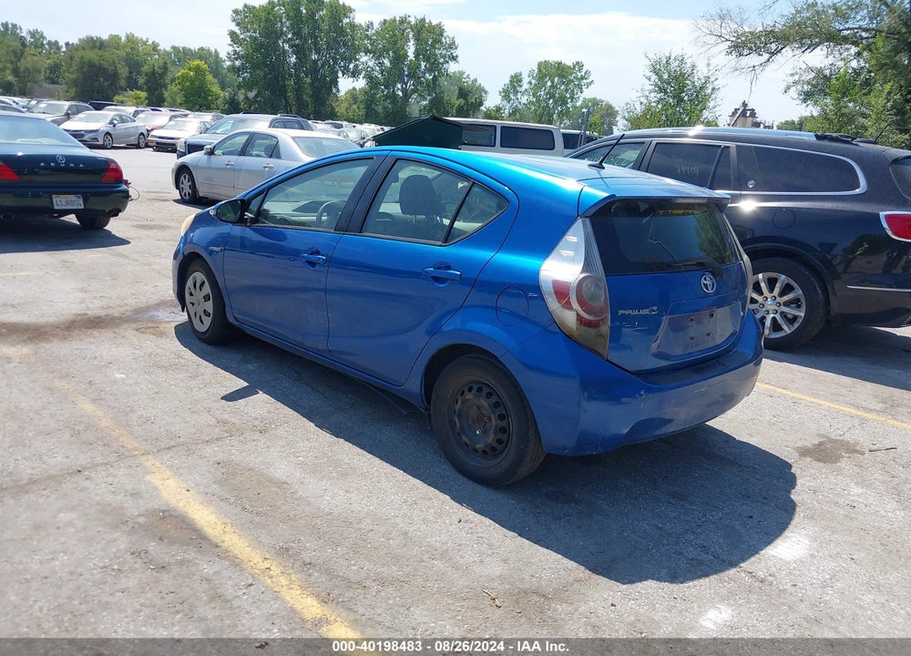2013 TOYOTA PRIUS C TWO VIN: JTDKDTB39D1031866