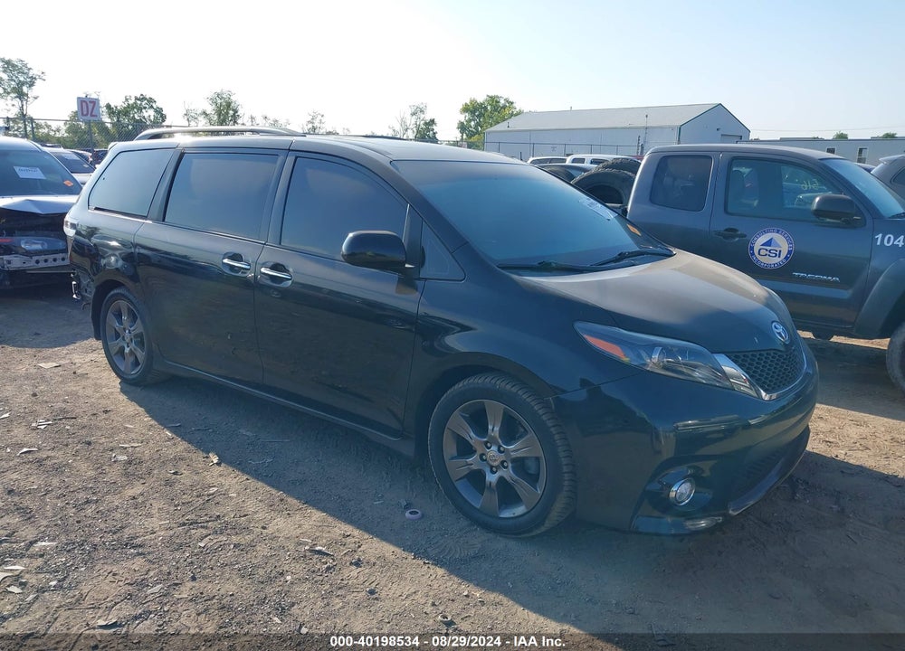 2015 TOYOTA SIENNA SE 8 PASSENGER VIN: 5TDXK3DCXFS646280