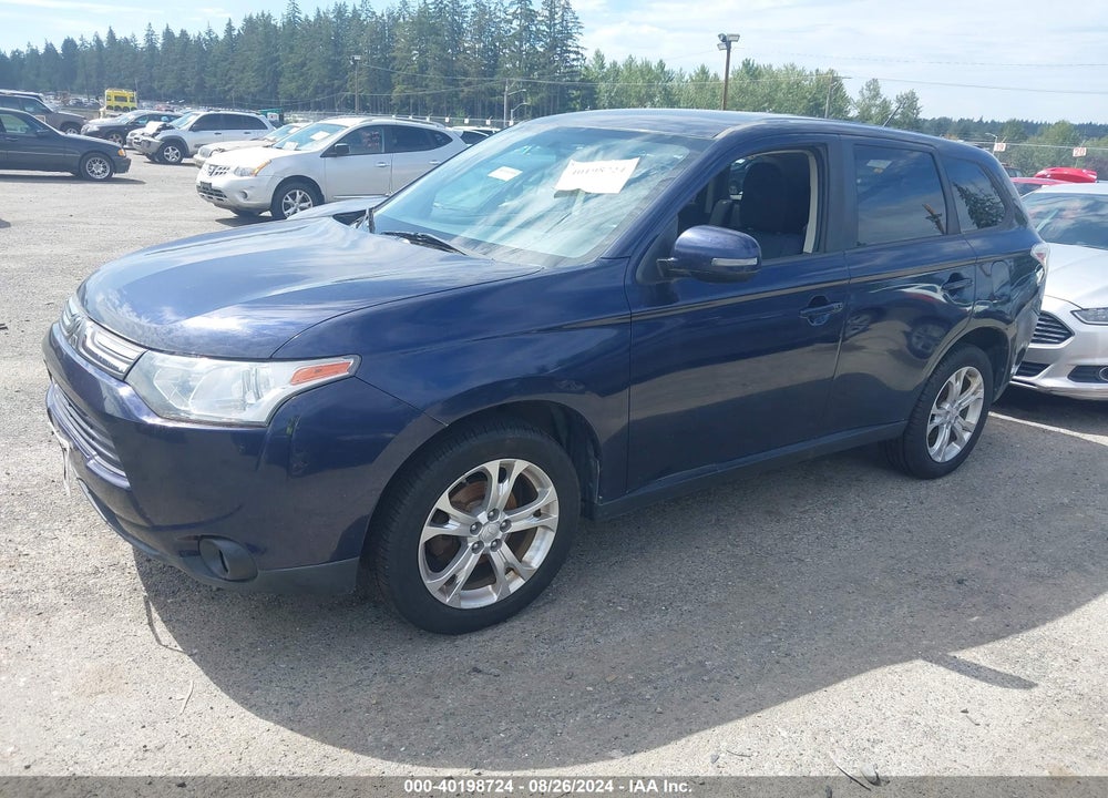 2014 MITSUBISHI OUTLANDER SE VIN: JA4AZ3A38EZ015606