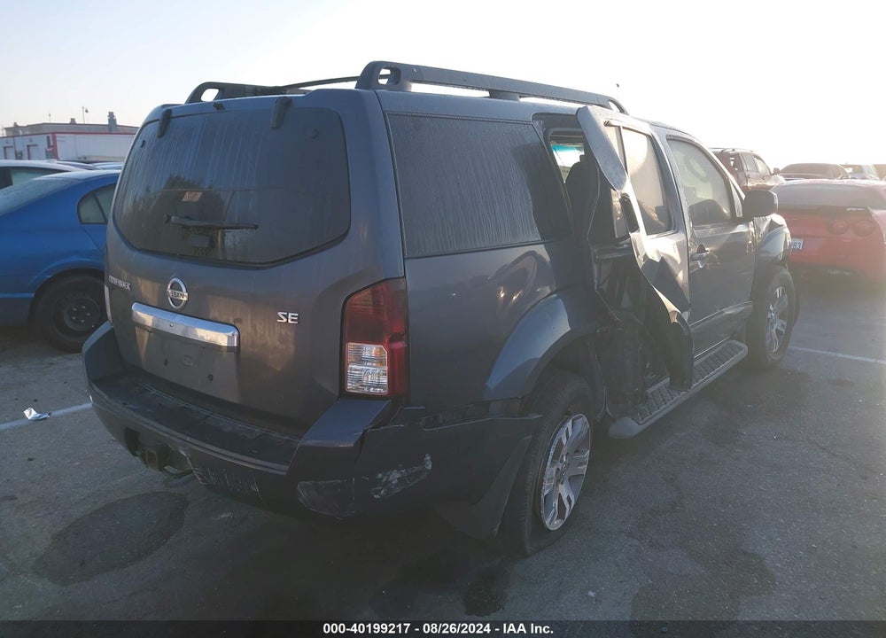 2010 NISSAN PATHFINDER SE VIN: 5N1AR1NB0AC627528