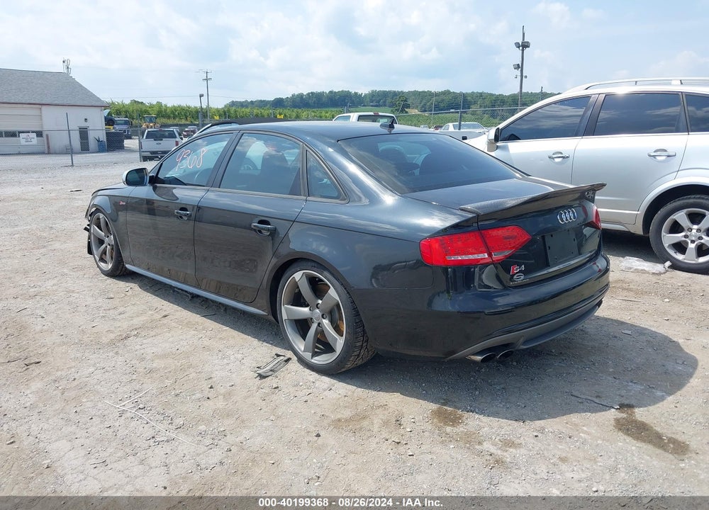 2011 AUDI S4 VIN: WAUKGAFL8BA137421