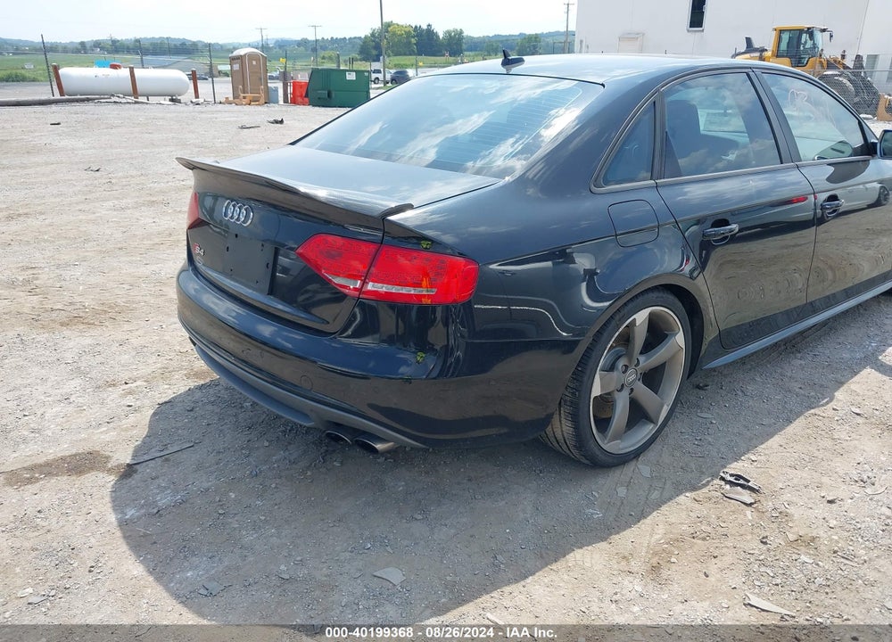 2011 AUDI S4 VIN: WAUKGAFL8BA137421