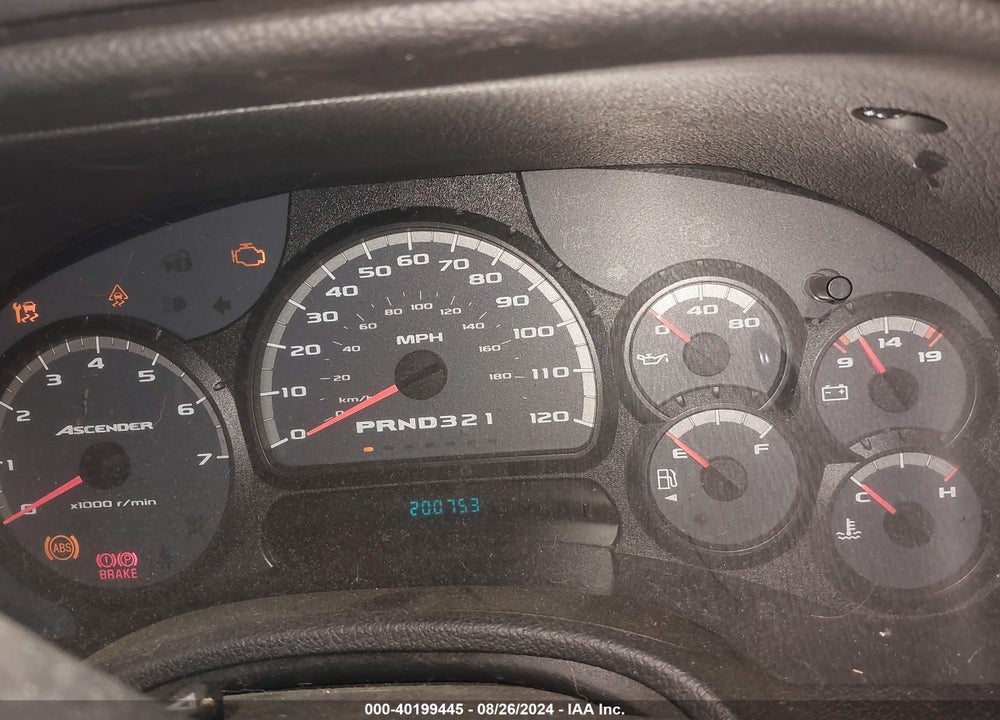 2007 ISUZU ASCENDER S VIN: 4NUDS13S672702499