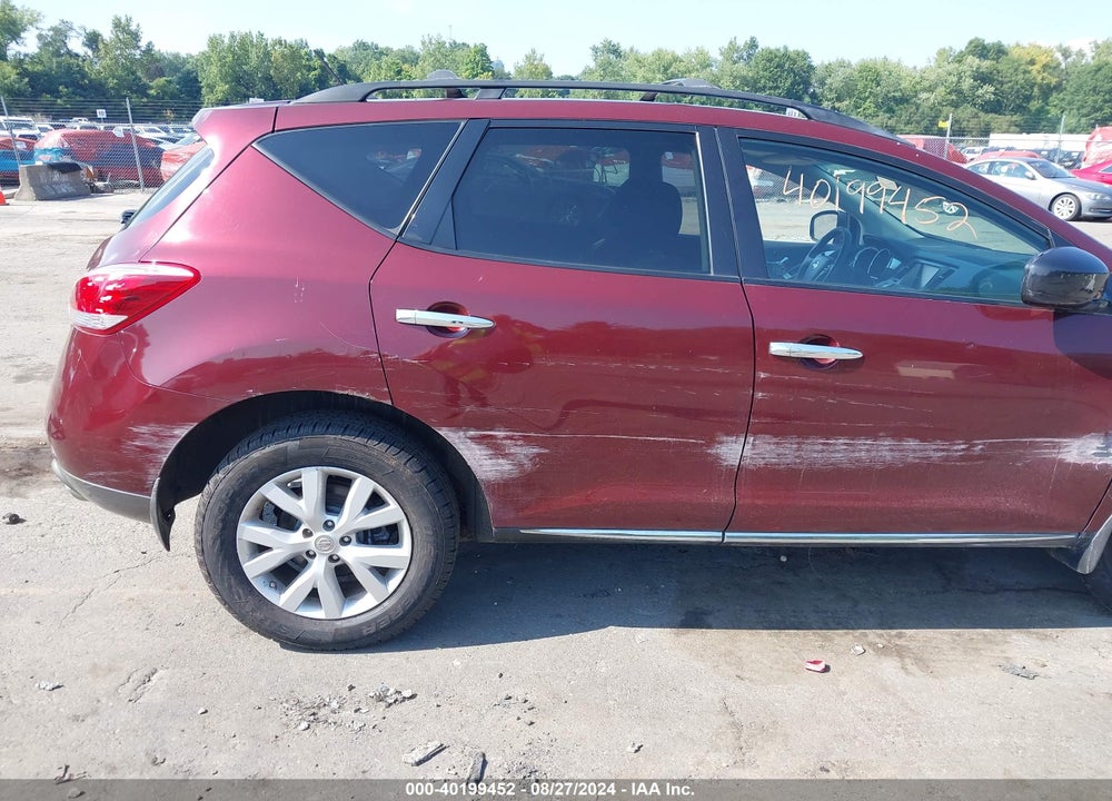 2012 NISSAN MURANO SV VIN: JN8AZ1MW6CW214947