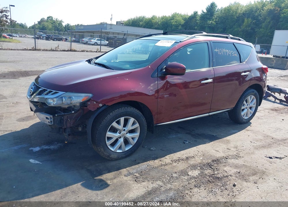 2012 NISSAN MURANO SV VIN: JN8AZ1MW6CW214947