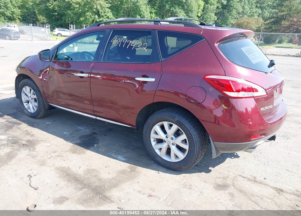 2012 NISSAN MURANO SV VIN: JN8AZ1MW6CW214947