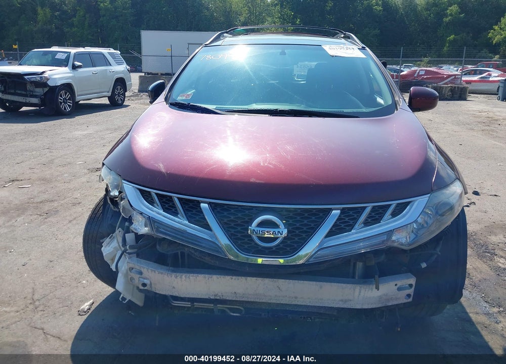 2012 NISSAN MURANO SV VIN: JN8AZ1MW6CW214947