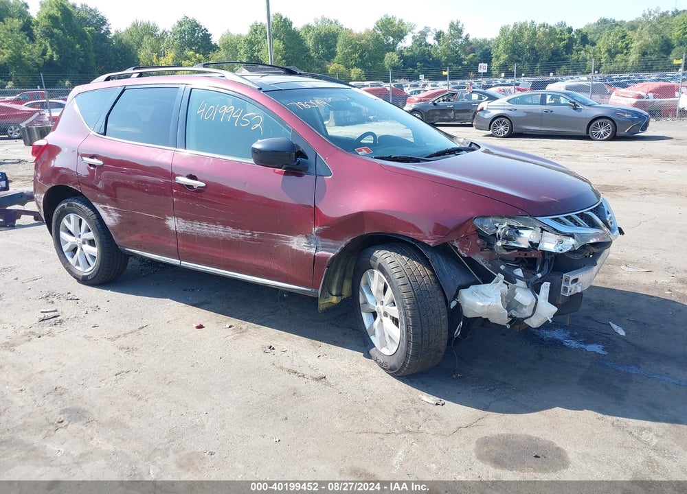 2012 NISSAN MURANO SV VIN: JN8AZ1MW6CW214947